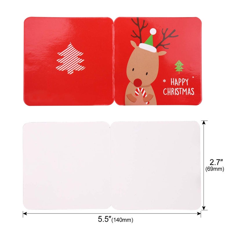 Konsait 144 Count Mini Christmas Cards, Merry Christmas Assorted Greeting Cards Blank Note Cards Xmas Card with Envelopes, Ideal for Kids Gift Box Winter Holiday Christmas Party Favor Supplies - Image 2